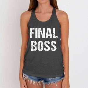 Final Boss Women's Knotted Racerback Tank