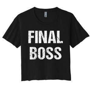 Final Boss Women's Crop Top Tee