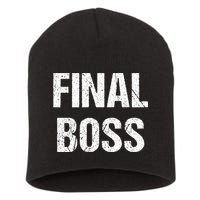 Final Boss Short Acrylic Beanie