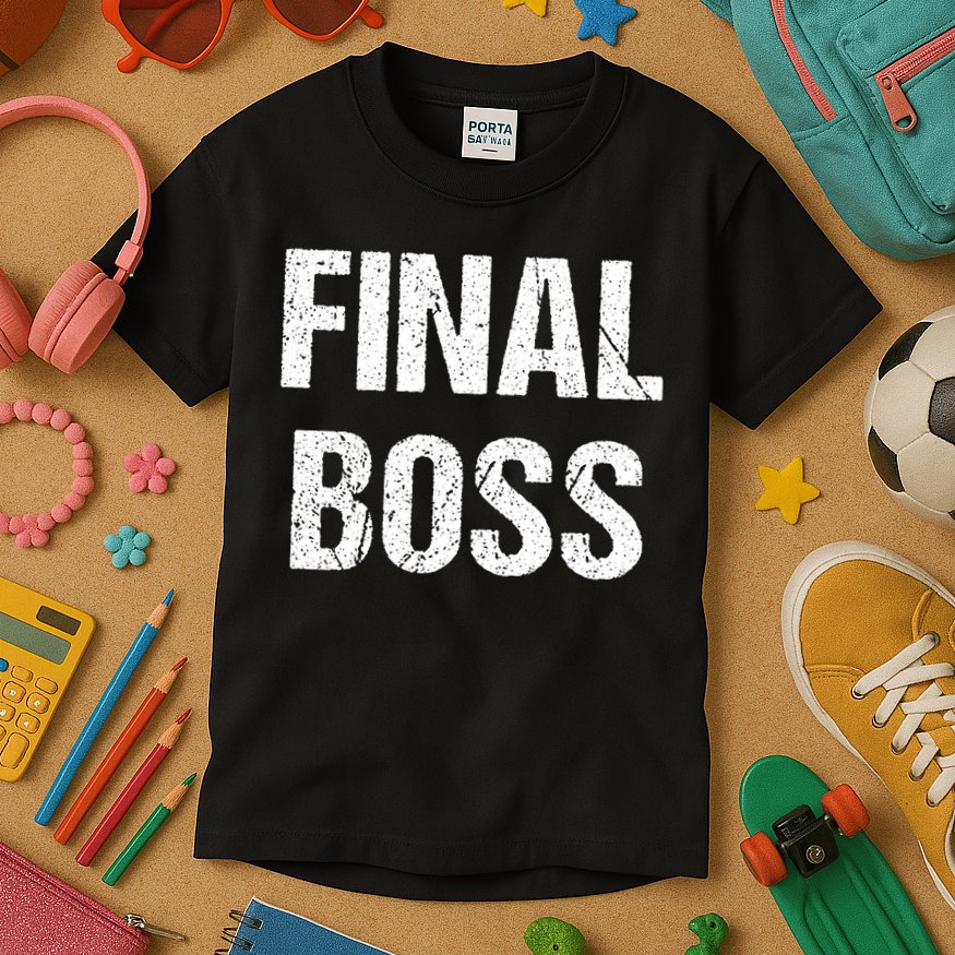 Final Boss Kids T-Shirt