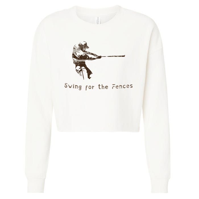 Fence Busters Cropped Pullover Crew