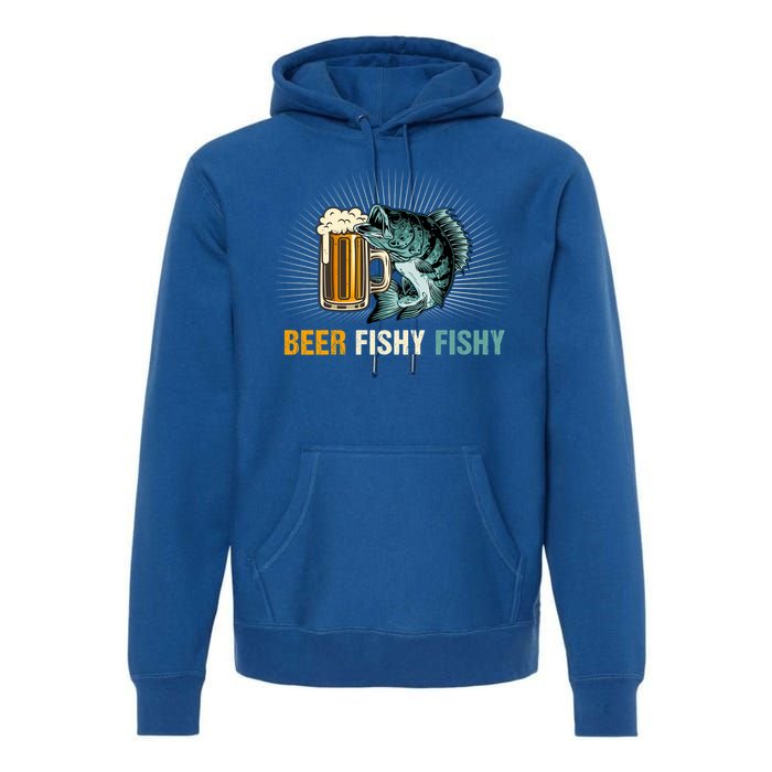 Funny Beer Fishy Fishy Fishing Father's Day Gift Premium Hoodie