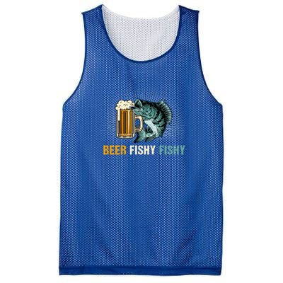 Funny Beer Fishy Fishy Fishing Father's Day Gift Mesh Reversible Basketball Jersey Tank