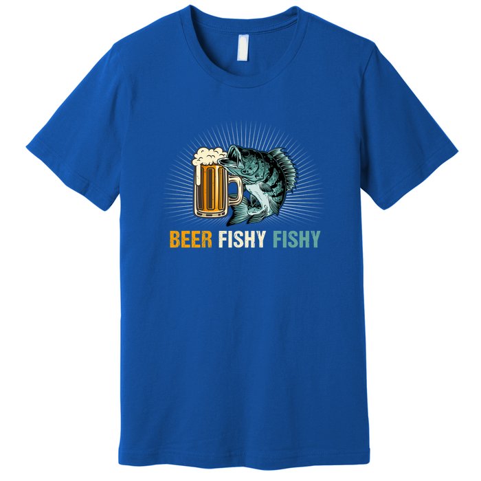 Funny Beer Fishy Fishy Fishing Father's Day Gift Premium T-Shirt