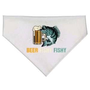 Funny Beer Fishy Fishy Fishing Father's Day Gift USA-Made Doggie Bandana