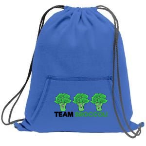 Funny Broccoli Funny Gift Lover Team Broccoli Vegetarian Broccoli Gift Sweatshirt Cinch Pack Bag