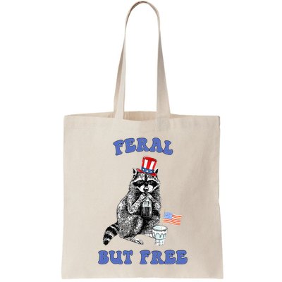 Feral But Free 4th Of July Raccoon Independence Day Bag