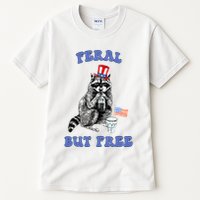 Feral But Free 4th Of July Raccoon Independence Day Tall T-Shirt