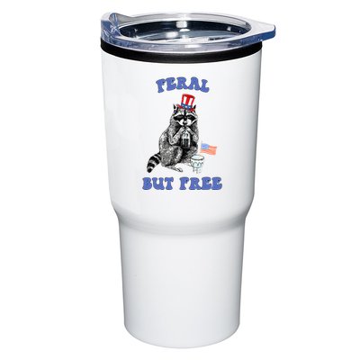 Feral But Free 4th Of July Raccoon Independence Day Tumbler