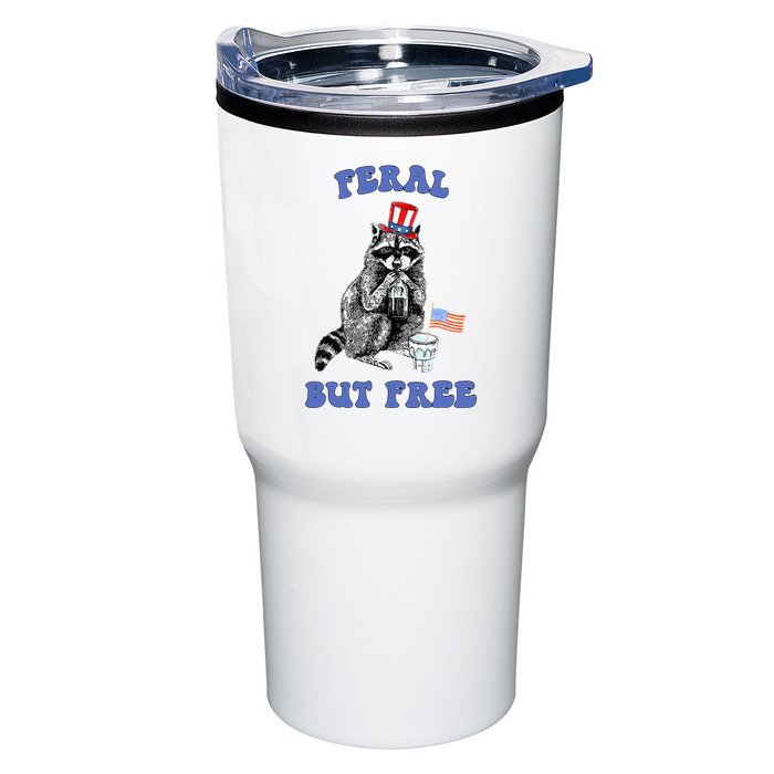 Feral But Free 4th Of July Raccoon Independence Day Tumbler