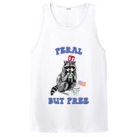 Feral But Free 4th Of July Raccoon Independence Day PosiCharge Competitor Tank