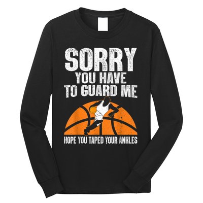 Funny Basketball For Men Women Sports Game Basketball Player Long Sleeve Shirt