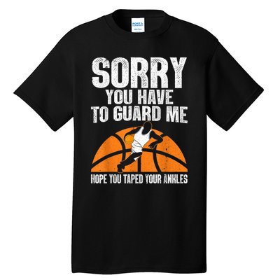 Funny Basketball For Men Women Sports Game Basketball Player Tall T-Shirt