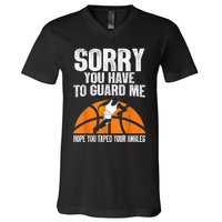 Funny Basketball For Men Women Sports Game Basketball Player V-Neck T-Shirt