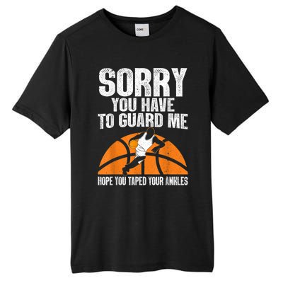 Funny Basketball For Men Women Sports Game Basketball Player Tall Fusion ChromaSoft Performance T-Shirt