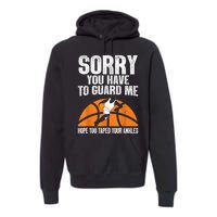 Funny Basketball For Men Women Sports Game Basketball Player Premium Hoodie