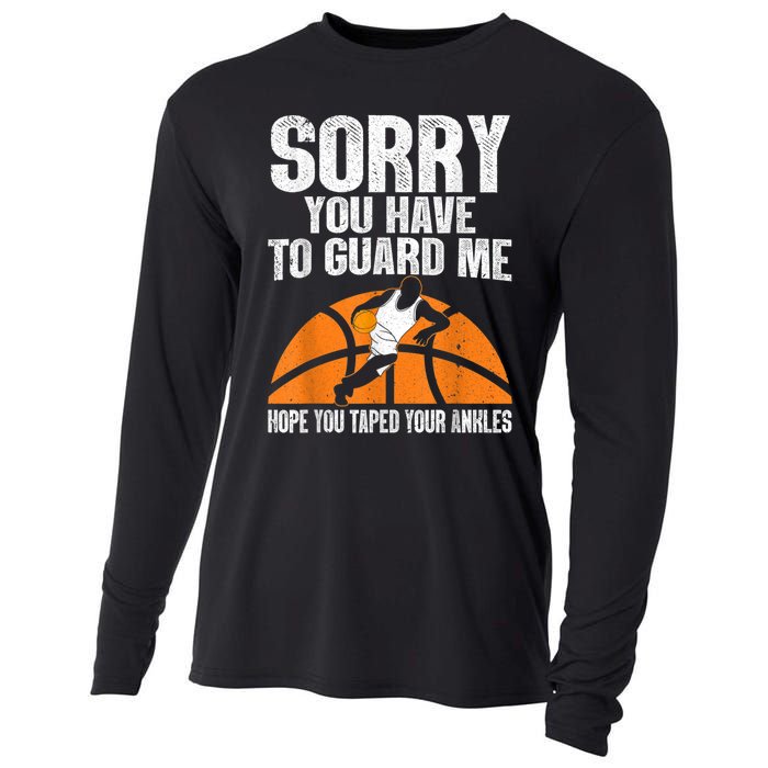 Funny Basketball For Men Women Sports Game Basketball Player Cooling Performance Long Sleeve Crew