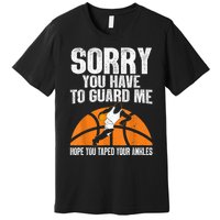 Funny Basketball For Men Women Sports Game Basketball Player Premium T-Shirt