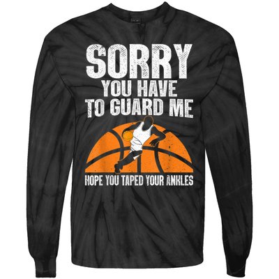 Funny Basketball For Men Women Sports Game Basketball Player Tie-Dye Long Sleeve Shirt