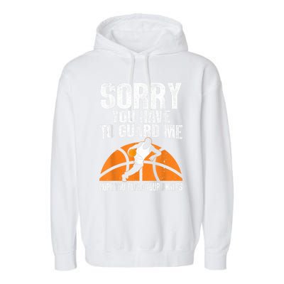 Funny Basketball For Men Women Sports Game Basketball Player Garment-Dyed Fleece Hoodie