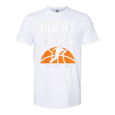 Funny Basketball For Men Women Sports Game Basketball Player Softstyle CVC T-Shirt