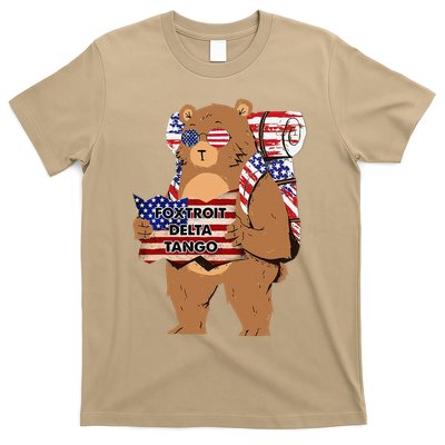 Funny Bear Foxtrots Deltas Tango T-Shirt