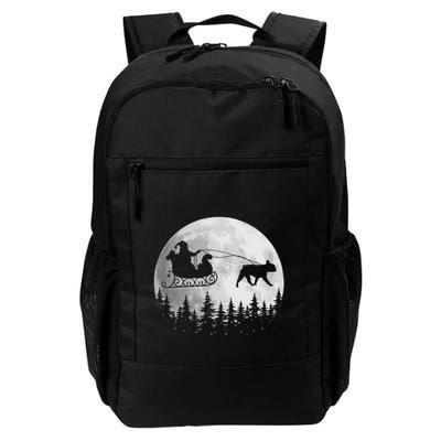 French Bulldog Funny Reindeer Christmas Moon Santa Dog Meaningful Gift Backpack