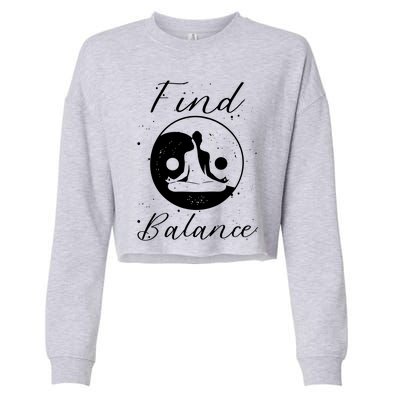 Find Balance Cropped Pullover Crew