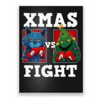 Funny Boxing Funny Cat Vs Christmas Tree Poster