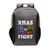 Funny Boxing Funny Cat Vs Christmas Tree Vector Backpack