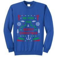 Funny Bass Fishing Ugly Christmas Party Gift Meaningful Gift Sweatshirt