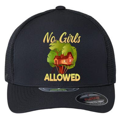 Fort Building Funny No Allowerd Gift Flexfit Unipanel Trucker Cap