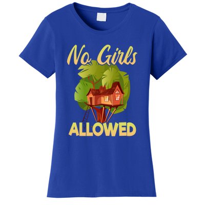 Fort Building Funny No Allowerd Gift Women's T-Shirt