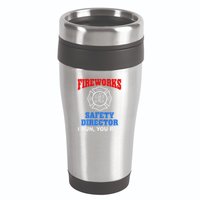 Funny Bang Firecracker Firework Safety Director I Run You Run 16oz Travel Tumbler
