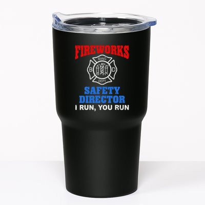 Funny Bang Firecracker Firework Safety Director I Run You Run Tumbler