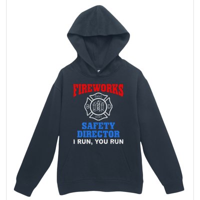 Funny Bang Firecracker Firework Safety Director I Run You Run Urban Pullover Hoodie