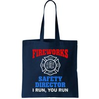 Funny Bang Firecracker Firework Safety Director I Run You Run Bag