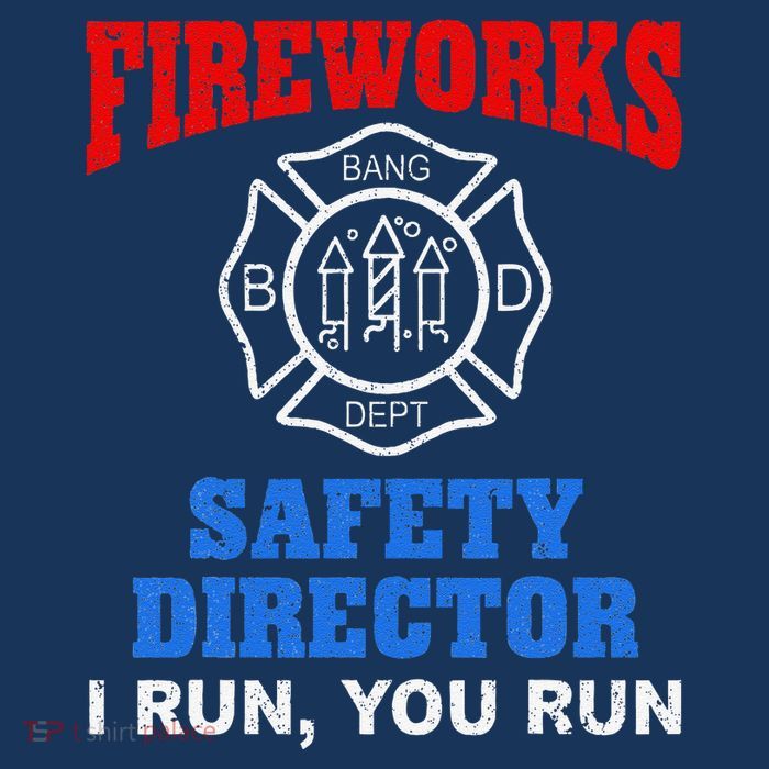 Funny Bang Firecracker Firework Safety Director I Run You Run Sustainable Knit Beanie