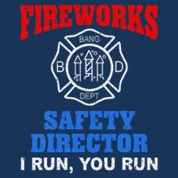 Funny Bang Firecracker Firework Safety Director I Run You Run Visor