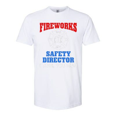 Funny Bang Firecracker Firework Safety Director I Run You Run Softstyle® CVC T-Shirt