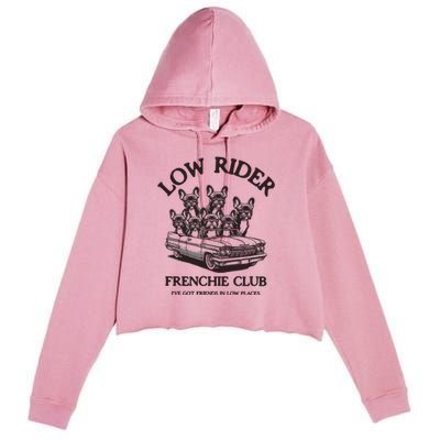 French Bulldog Crop Fleece Hoodie