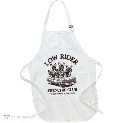 French Bulldog Full-Length Apron With Pockets