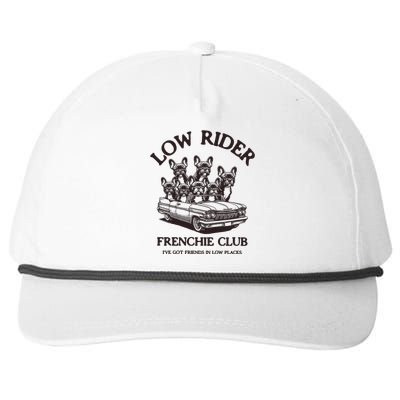 French Bulldog Snapback Five-Panel Rope Hat