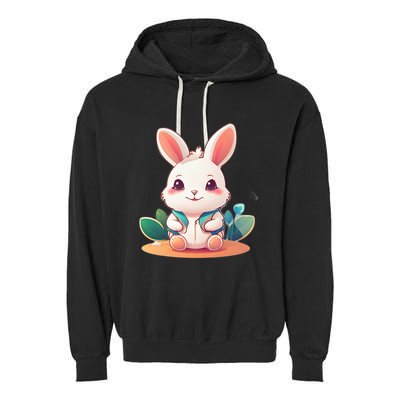 Funny Bunny Garment-Dyed Fleece Hoodie