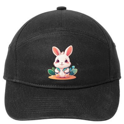 Funny Bunny 7-Panel Snapback Hat