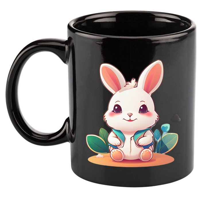 Funny Bunny 11oz C Handle Ceramic Mug