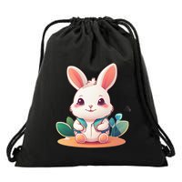 Funny Bunny Drawstring Bag