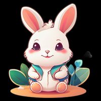 Funny Bunny Drawstring Bag