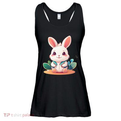 Funny Bunny Ladies Essential Flowy Tank