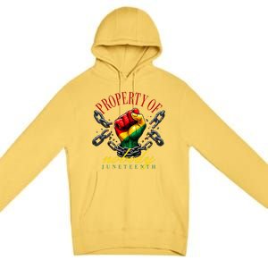 Funny Black Freedom Property Of Nobody Juneteenth 1865 Premium Pullover Hoodie